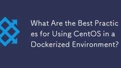 What Are the Best Practices for Using CentOS in a Dockerized Environment?