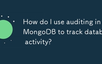 How do I use auditing in MongoDB to track database activity?