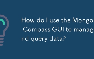 How do I use the MongoDB Compass GUI to manage and query data?