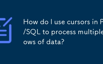 How do I use cursors in PL/SQL to process multiple rows of data?