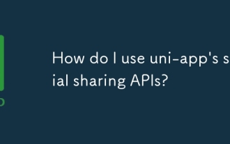 How do I use uni-app's social sharing APIs?