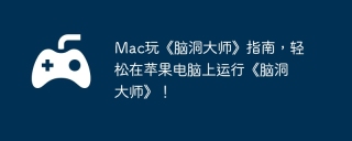 Mac玩《脑洞大师》指南，轻松在苹果电脑上运行《脑洞大师》！