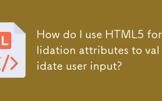 How do I use HTML5 form validation attributes to validate user input?