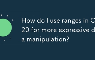 How do I use ranges in C 20 for more expressive data manipulation?