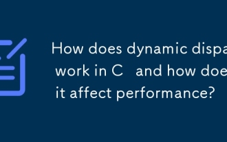 How does dynamic dispatch work in C and how does it affect performance?