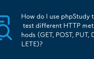 PHPStudy를 사용하여 다른 HTTP 방법 (Get, Post, Put, Delete)을 어떻게 테스트합니까?