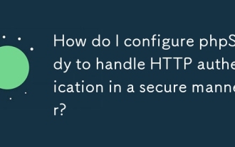 How do I configure phpStudy to handle HTTP authentication in a secure manner?