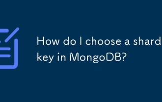 How do I choose a shard key in MongoDB?