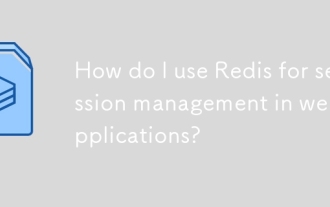 How do I use Redis for session management in web applications?