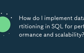 How do I implement data partitioning in SQL for performance and scalability?