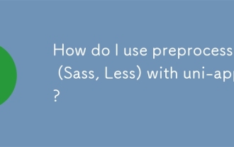 Comment utiliser des préprocesseurs (Sass, moins) avec Uni-App?