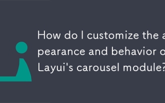 How do I customize the appearance and behavior of Layui's carousel module?