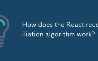 How does the React reconciliation algorithm work?