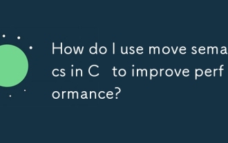 How do I use move semantics in C to improve performance?