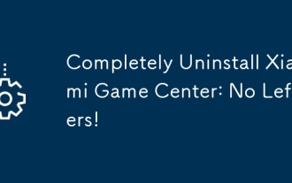 Completely Uninstall Xiaomi Game Center: No Leftovers!