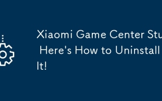 Xiaomi Game Center Stuck? Here's How to Uninstall It!