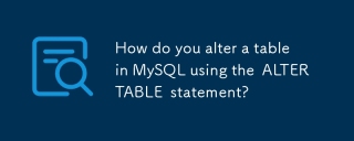 How do you alter a table in MySQL using the ALTER TABLE statement?