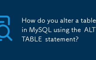 Comment modifier une table dans MySQL en utilisant l'instruction ALTER TABLE?