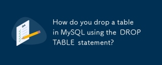 如何使用Drop Table语句将表放入MySQL中?
