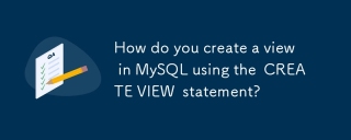 How do you create a view in MySQL using the CREATE VIEW statement?