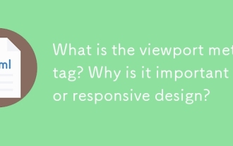 What is the viewport meta tag? Why is it important for responsive design?