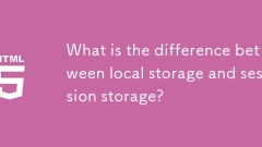 Quelle est la différence entre le stockage local et le stockage de session?