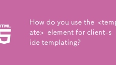 Comment utilisez-vous le modèle & lt; élément pour les modèles côté client?