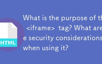 What is the purpose of the <iframe> tag? What are the security considerations when using it?