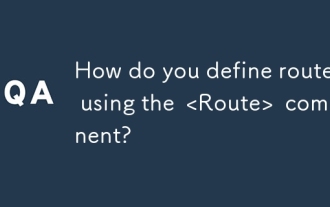 您如何使用< route>如何定义路线 成分?