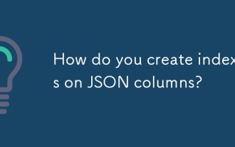 How do you create indexes on JSON columns?