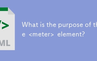 What is the purpose of the <meter> element?
