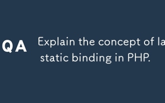 Explain the concept of late static binding in PHP.