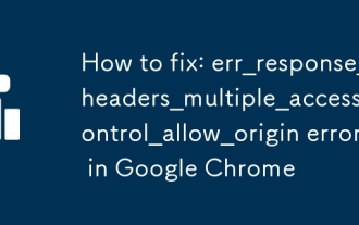 修正方法:ERR_RESPONSE_HEADERS_MULTIPLE_ACCESS_CONTROL_ALLOW_ORIGIN Google Chromeのエラー