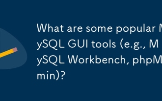 哪些流行的MySQL GUI工具(例如MySQL Workbench,PhpMyAdmin)是什麼?
