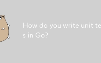 How do you write unit tests in Go?