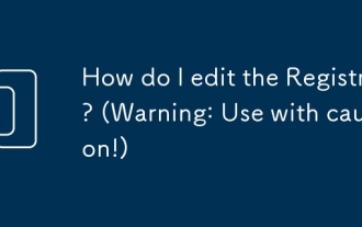 How do I edit the Registry? (Warning: Use with caution!)
