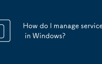 Bagaimana saya menguruskan perkhidmatan di Windows?