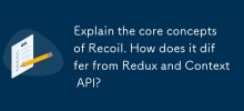 Explain the core concepts of Recoil. How does it differ from Redux and Context API?