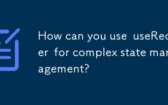 How can you use useReducer for complex state management?