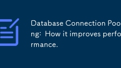 Database Connection Pooling: How it improves performance.