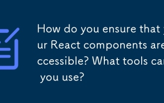 How do you ensure that your React components are accessible? What tools can you use?