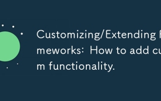 Customizing/Extending Frameworks: How to add custom functionality.
