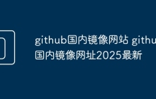 github国内镜像网站 github国内镜像网址2025最新