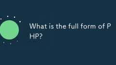 Was ist die vollständige Form von PHP?