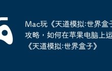 Mac玩《天道模拟:世界盒子》攻略，如何在苹果电脑上运行《天道模拟:世界盒子》