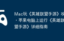 Mac玩《英雄联盟手游》攻略，苹果电脑上运行《英雄联盟手游》详细指南