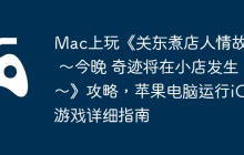 Mac上玩《关东煮店人情故事 ～今晚 奇迹将在小店发生～》攻略，苹果电脑运行iOS游戏详细指南