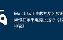 Mac上玩《我的神功》攻略，如何在苹果电脑上运行《我的神功》