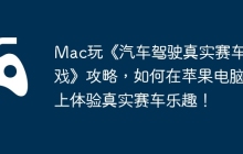 Mac玩《汽车驾驶真实赛车游戏》攻略，如何在苹果电脑上体验真实赛车乐趣！