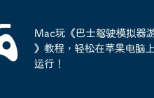 Mac玩《巴士驾驶模拟器游戏》教程，轻松在苹果电脑上运行！